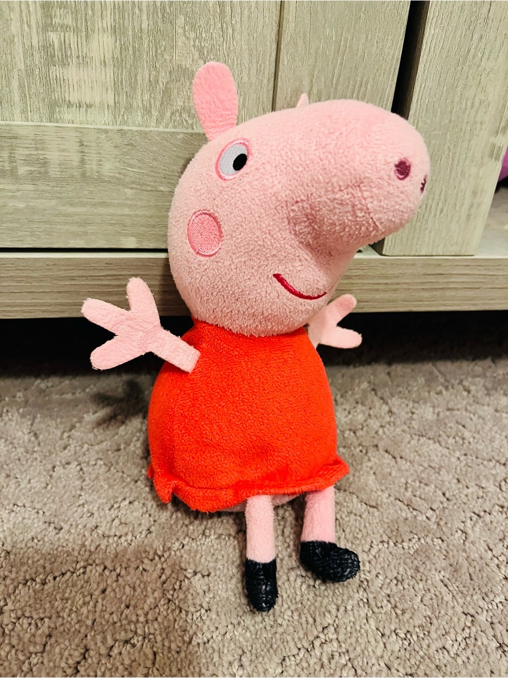 Peppa Pig Plush by Peppa Pig - Pink Body with Red Dress